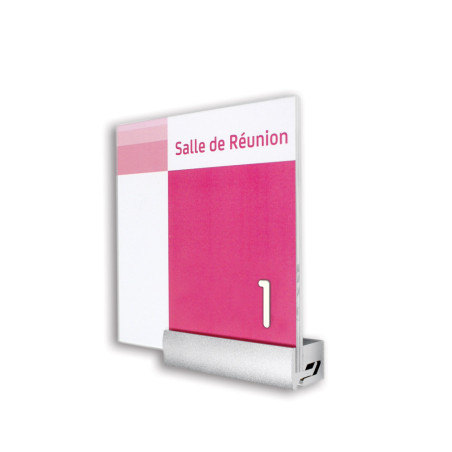 Chiffre en Relief Blanc à coller sur une Plaque de Porte - H 30 mm - Gamme Station