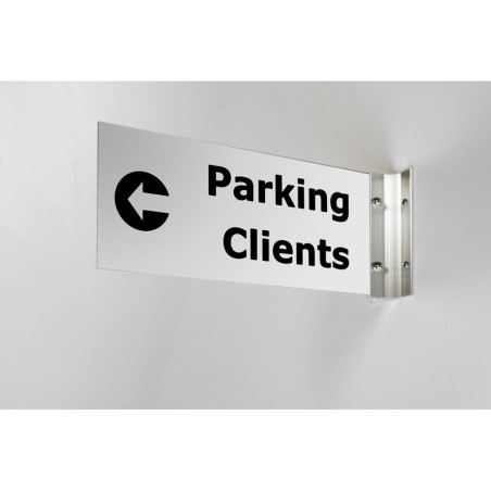 Drapeau gravé recto/verso pour extérieur