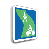 Panneau d´indication Voie verte - C115 - Gamme standard - Classe 1