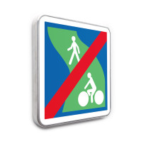 Panneau Fin de voie verte - C116 - Gamme standard - Classe 1