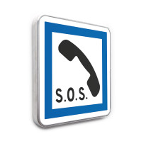 Panneau Poste d´appel d´urgence SOS - CE2a - Gamme standard - Classe 1