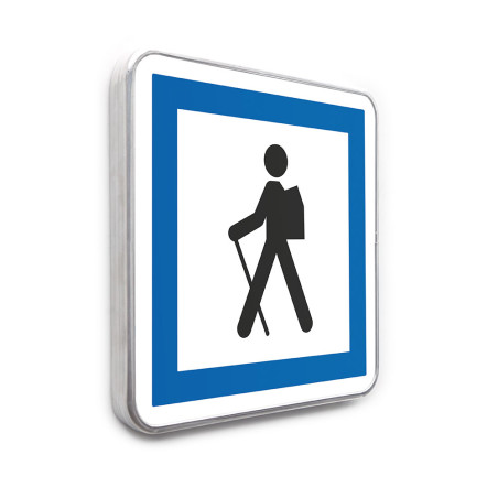 Panneau Point de départ d´un itinéraire pédestre - CE6a - Gamme standard - Classe 1