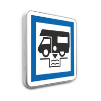 Panneau Station de vidange pour camping car - CE24 - Gamme standard - Classe 1