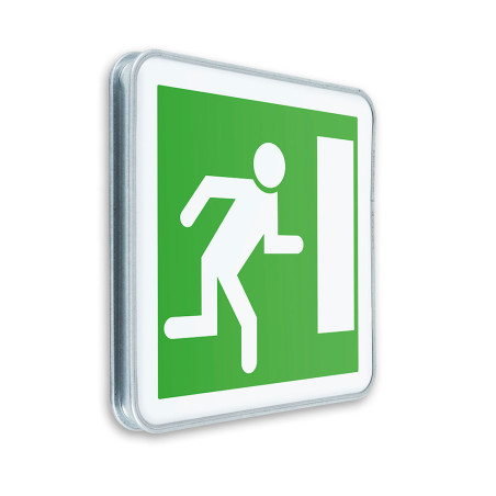 Panneau routier Issue de secours vers la droite - CE30a - Gamme standard - Classe 1