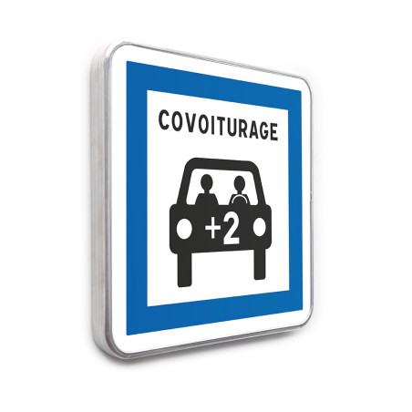 Panneau routier Point de Covoiturage - CE52 - Gamme standard - Classe 1 Panneau routier Point de Covoiturage - CE52 - Gamme standard - Classe 1