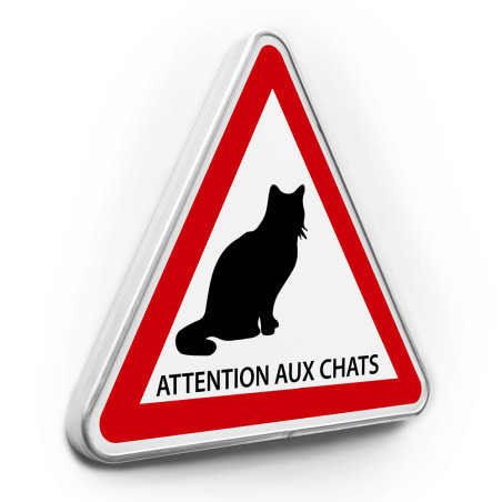 Panneau Routier Attention aux Chats - Gamme standard - Classe 1 Panneau Routier Attention aux Chats - Gamme standard - Classe 1