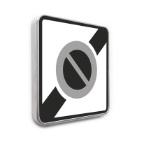 Panneau Sortie de zone à stationnement interdit - B50a - Gamme standard - Classe 1