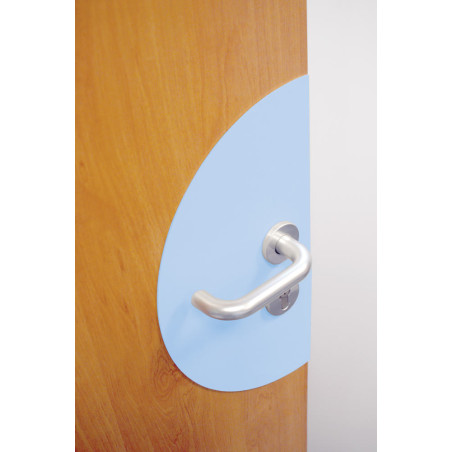 Plaque de propreté Demi-lune - PVC antibactérien -