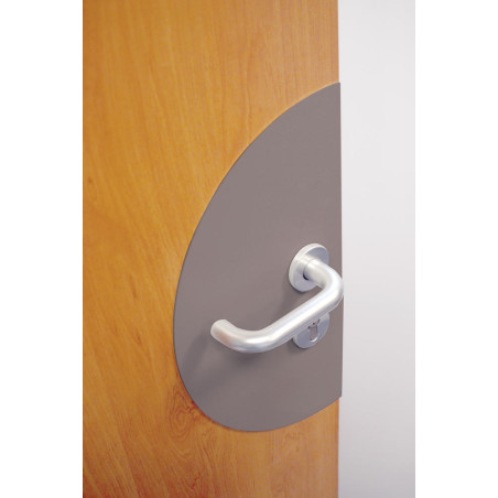 Plaque de propreté Demi-lune - PVC antibactérien -
