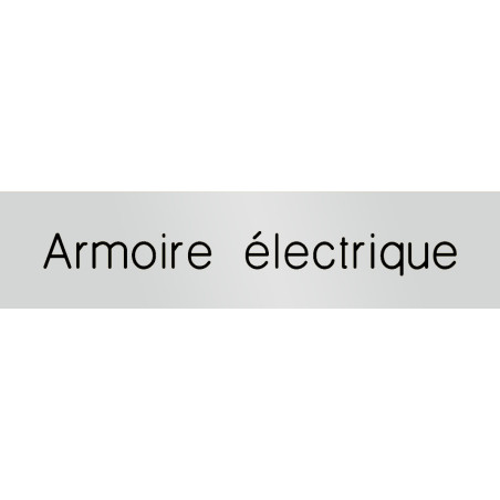 Signalétique gravée Armoire électrique  - Gamme Mé
