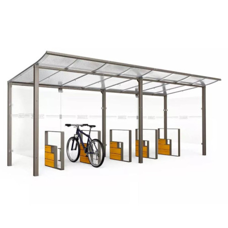 Abri de vélo - Grand format - Tout-en-un en situation