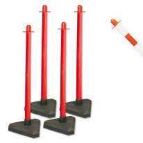 Lot de 4 poteaux lestés - Direct Signalétique
