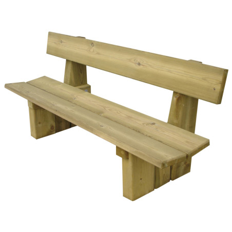banc en bois traditionnel
