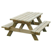 Table de pique-nique en bois pour enfant