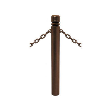 Potelet trottoir à chaîne - Pommeau Cylindrique