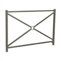 Barrière simple croix - gris