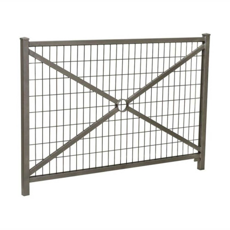 Barrière grillagée - gris