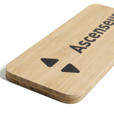 Plaque de porte Ascenseur 60x150 mm - gamme Bamboo rectangle