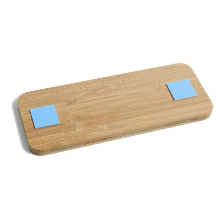 Plaque de porte Toilettes hommes 60x150 mm - gamme Bamboo rectangle