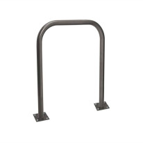 Barrière métallique économique - Fixation platines - 1000 mm - Gris