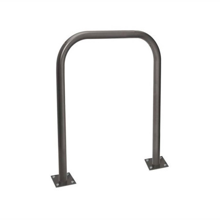 Barrière métallique économique - Fixation platines - 1000 mm - Gris