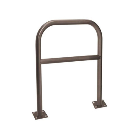 Barrière métallique économique renforcée - Fixation platines - 1000 mm - Gris