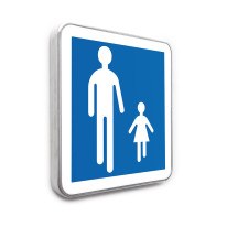 Panneau d´indication Zone piétonne - B54 - Gamme standard - Classe 1