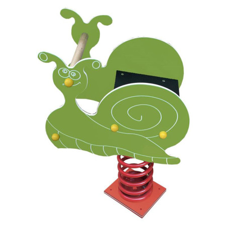 jeu sur ressort escargot vert