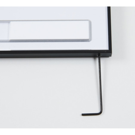 Plaque de porte Occupé/Libre gamme Pégase noire Dimension 105 x 148 mm