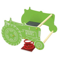 Jeu sur ressort tracteur vert