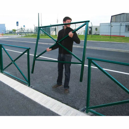Kit d'amovibilité pour barrière 80 x 40 mm - en situation