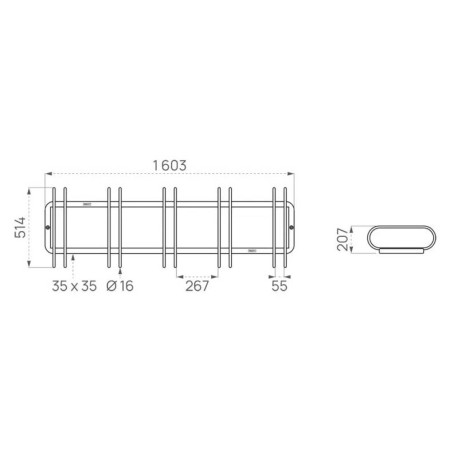 Support vélo économique - dimensions