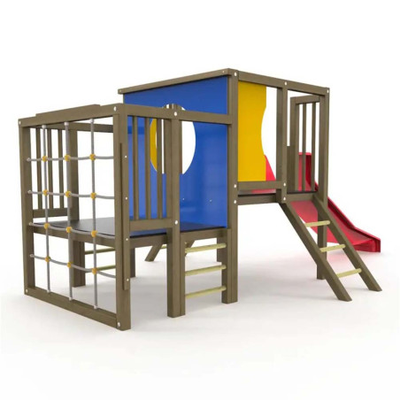 Structure multi-activités pour enfants en bois