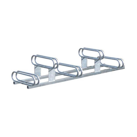 Support vélos emplacements décalés - galva - 5 places