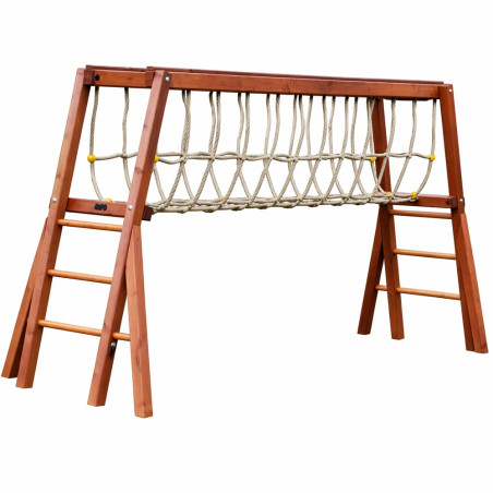 Pont équilibre avec corde aire de jeux