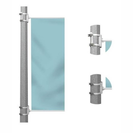 Potences candélabre pour drapeaux (lot de 2)