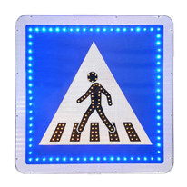 Panneaux lumineux C20a à LEDs pour l´indication de passage piéton