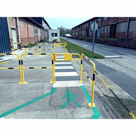 Porte-battante de sécurité industrielle - en situation