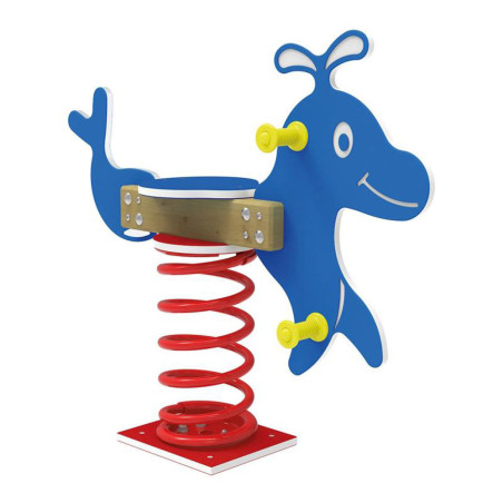 Jeux ressort dauphin bleu