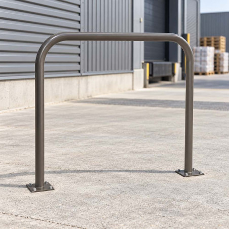 Barrière métallique économique - Fixation platines